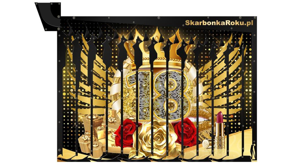 Skarbonka Ścienna na osiemnastkę