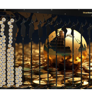 Skarbonka na 5 zł Złoty Glob | Plakat na ścianę do salonu