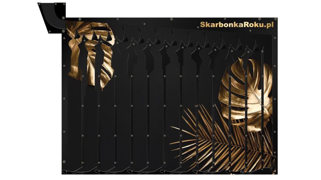 Skarbonka Ścienna Złote Liście