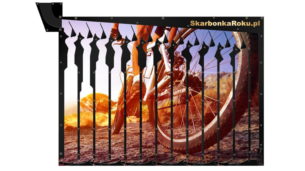 Skarbonka Ścienna dla rowerzysty