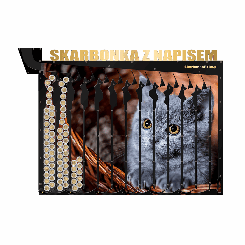 Skarbonka spersonalizowana ze zdjęciem i napisem