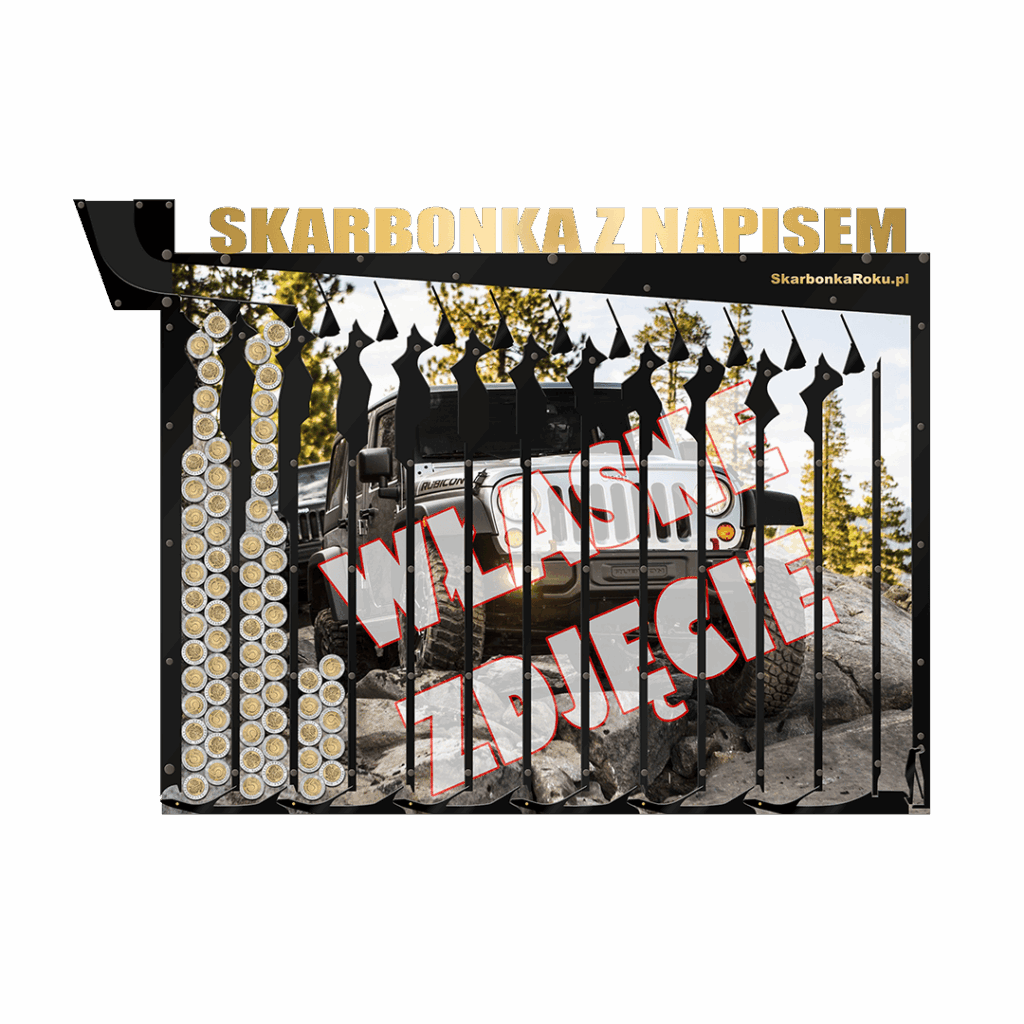Skarbonka spersonalizowana ze zdjęciem i napisem