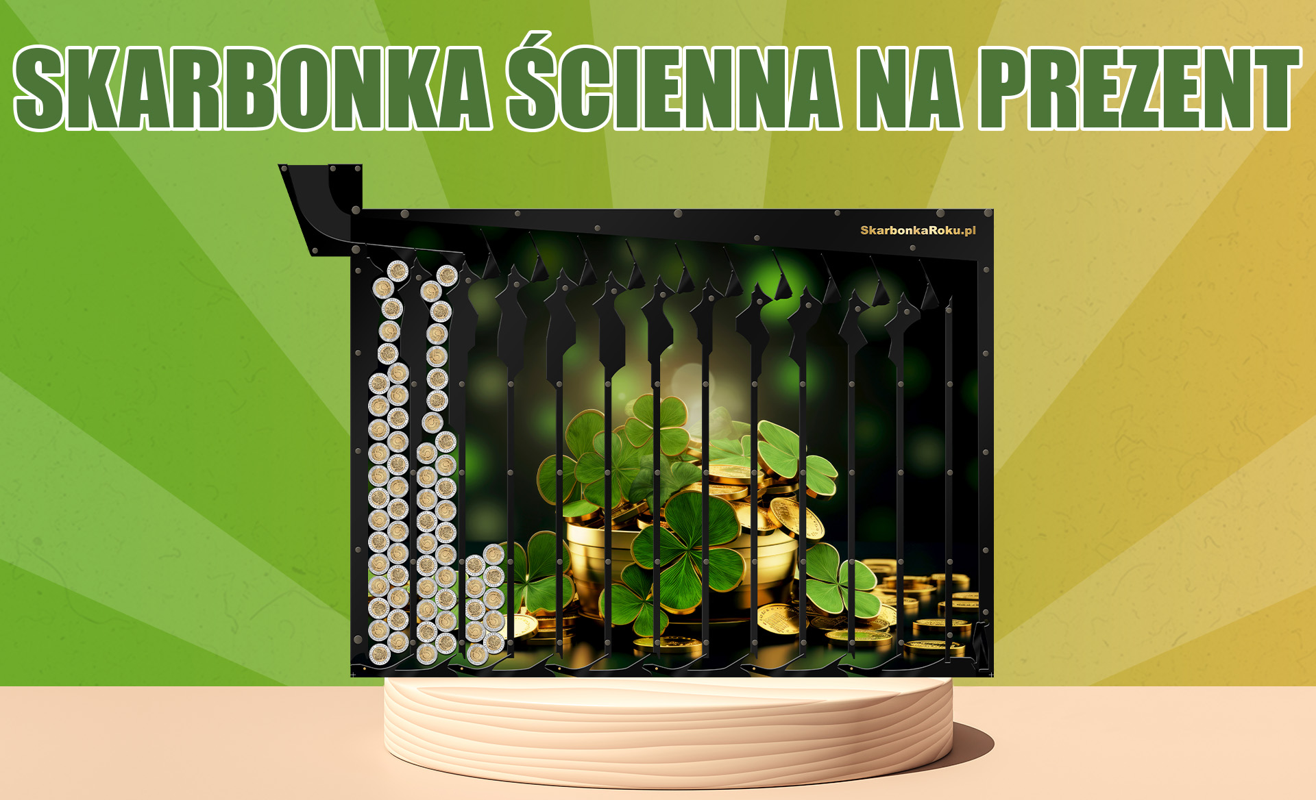 Skarbonka ścienna na prezent