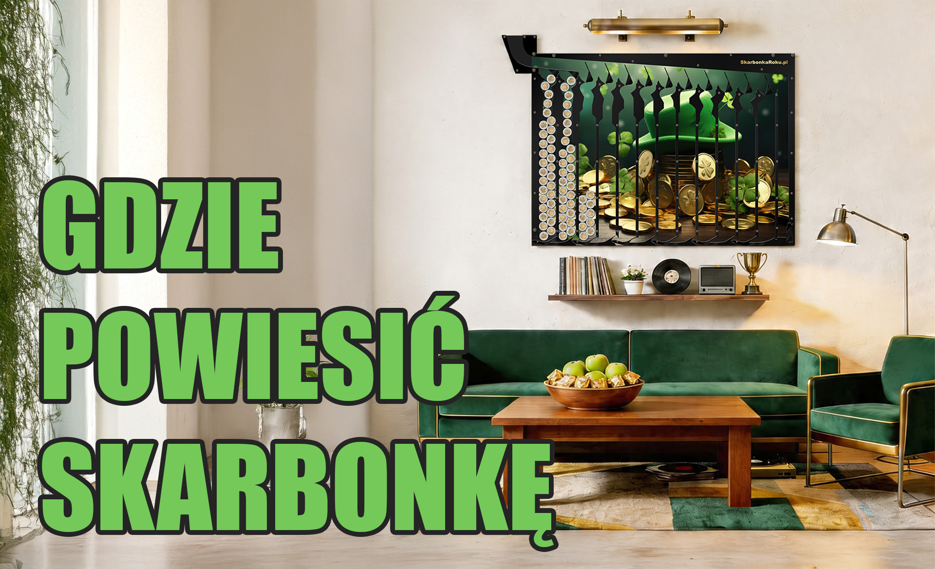 gdzie powiesić skarbonkę ścienną