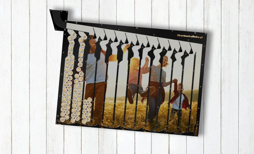 skarbonka ścienna z własnym zdjęciem