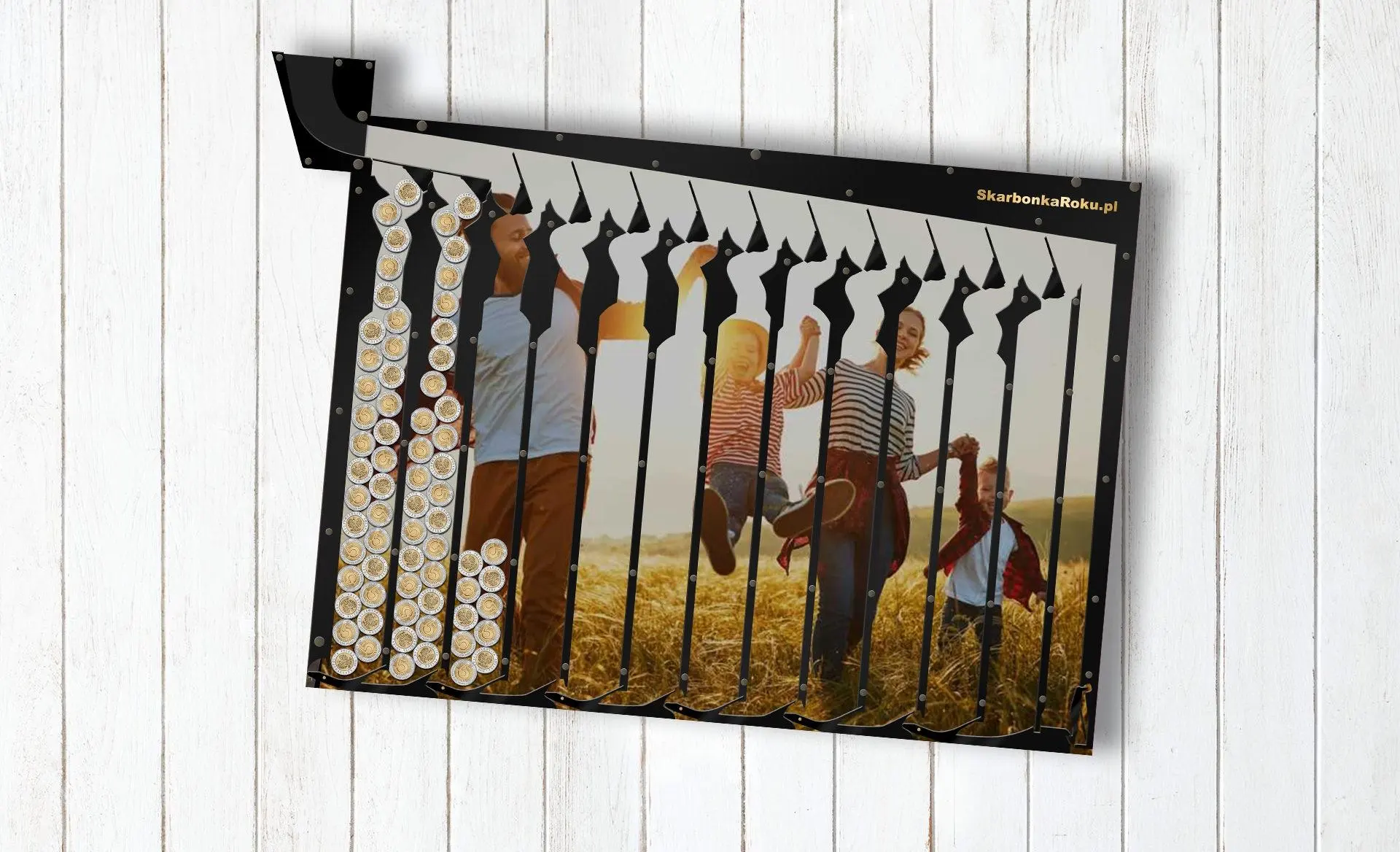 skarbonka ścienna z własnym zdjęciem