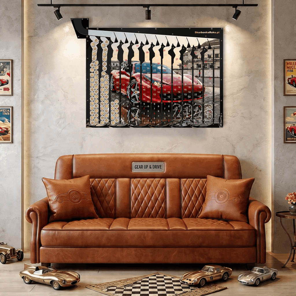 Skarbonka XXL Kalendarz 2026 Auto