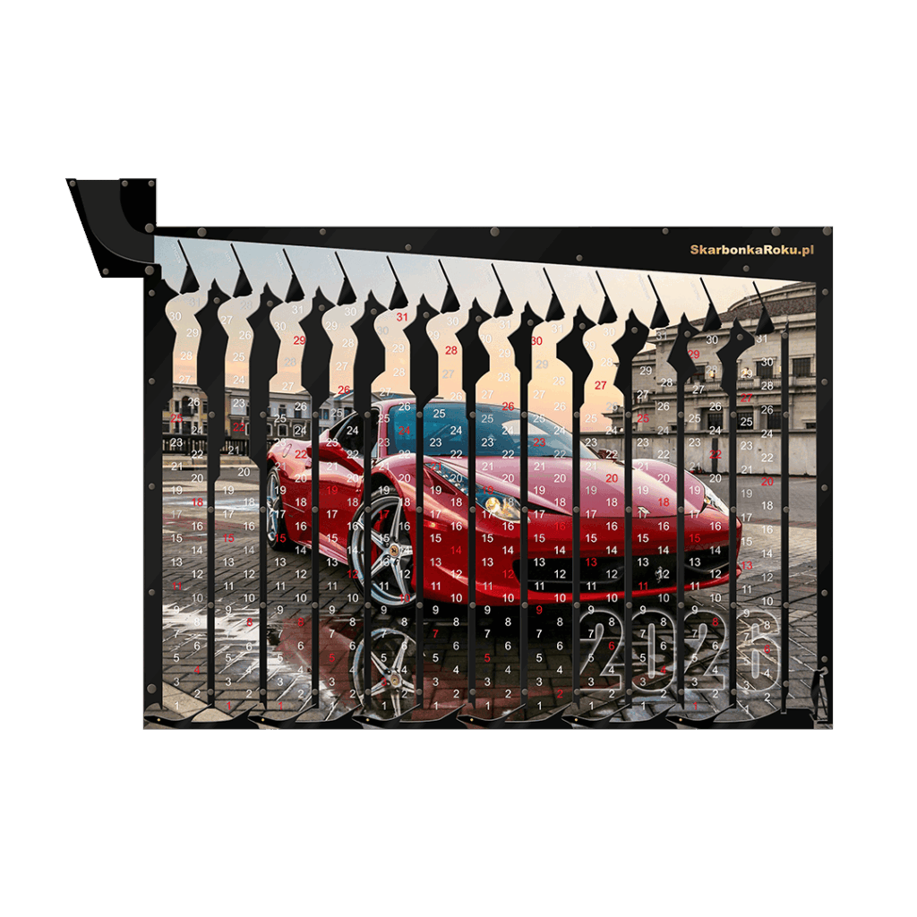 Skarbonka XXL Kalendarz 2026 Auto