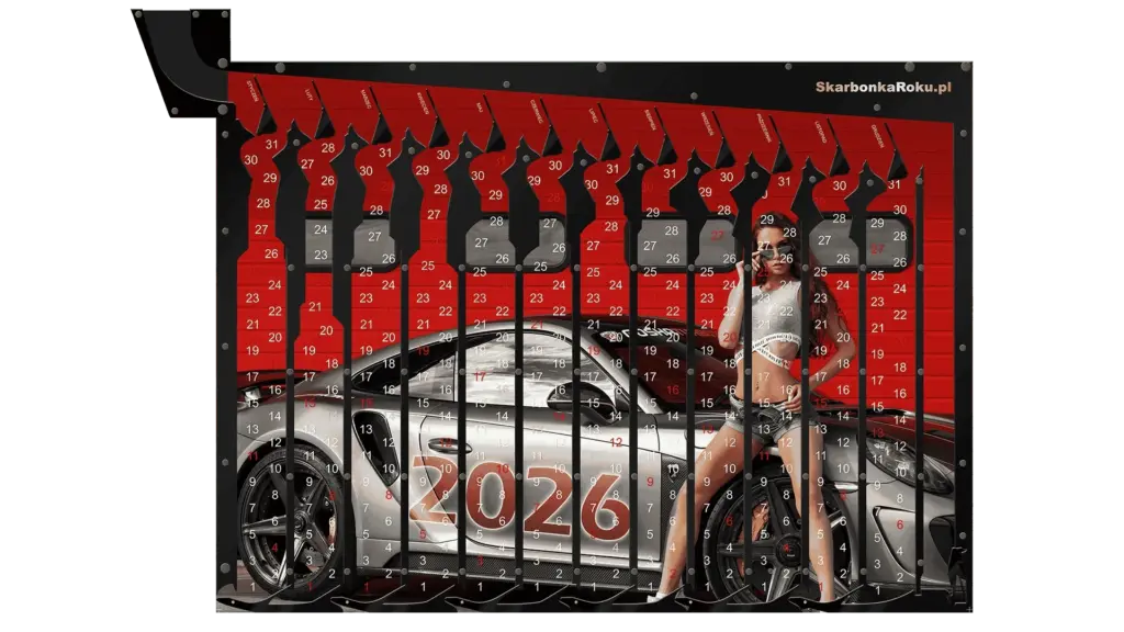 Kalendarz 2026 Kobieta z Autem