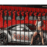 Kalendarz 2026 Kobieta z Autem