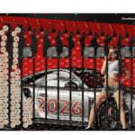 Kalendarz 2026 Kobieta z Autem