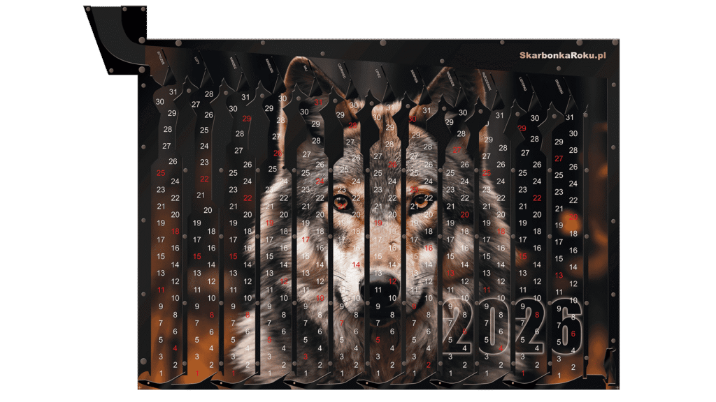 Kalendarz 2026 Wilk