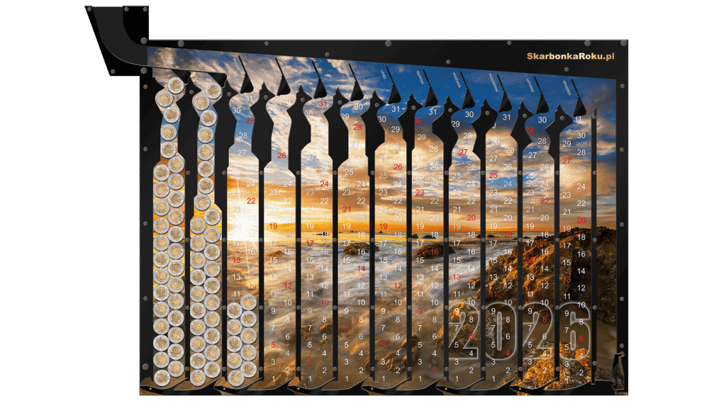 Kalendarz 2026 Zachód Słońca