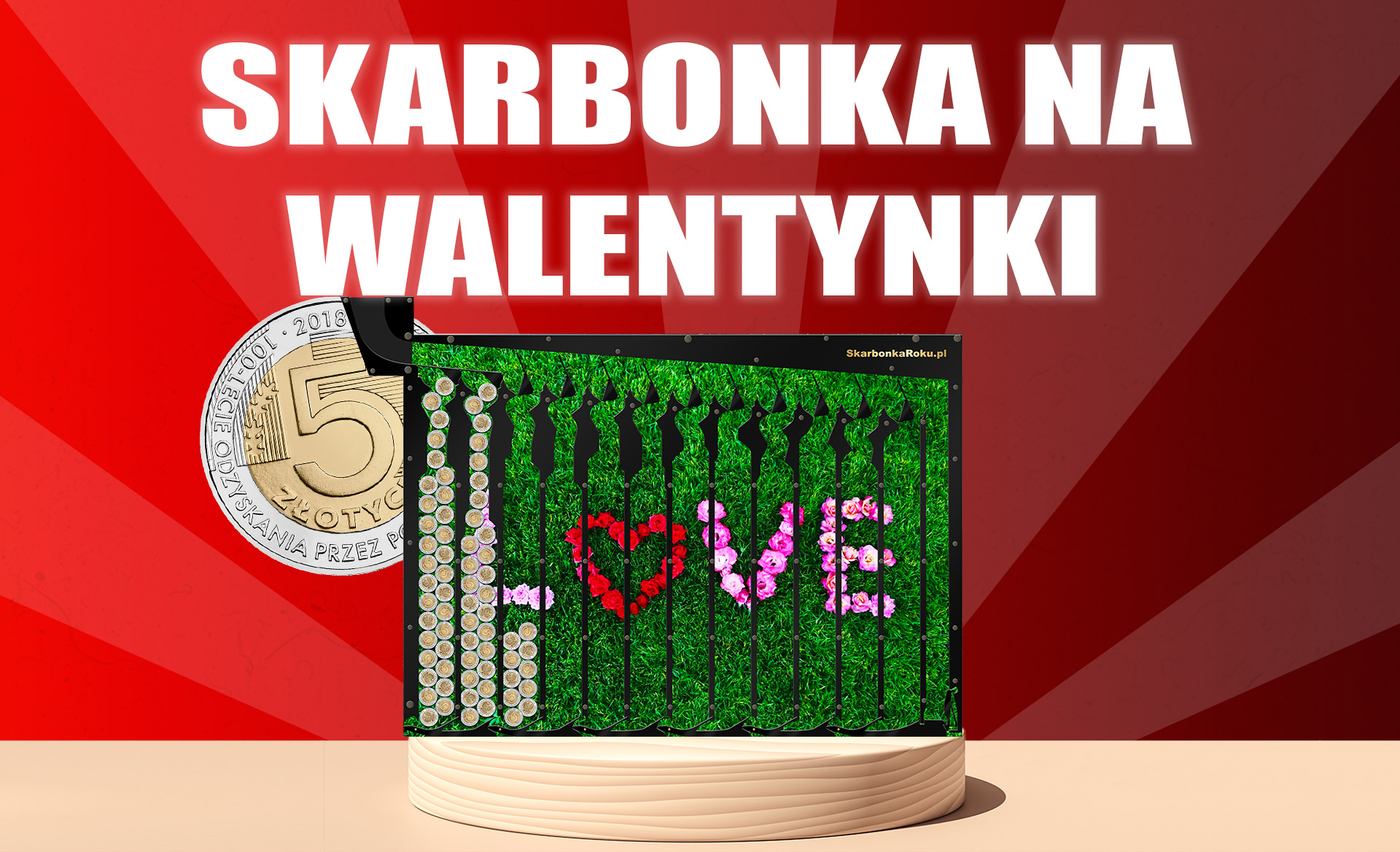 Skarbonka na Walentynki