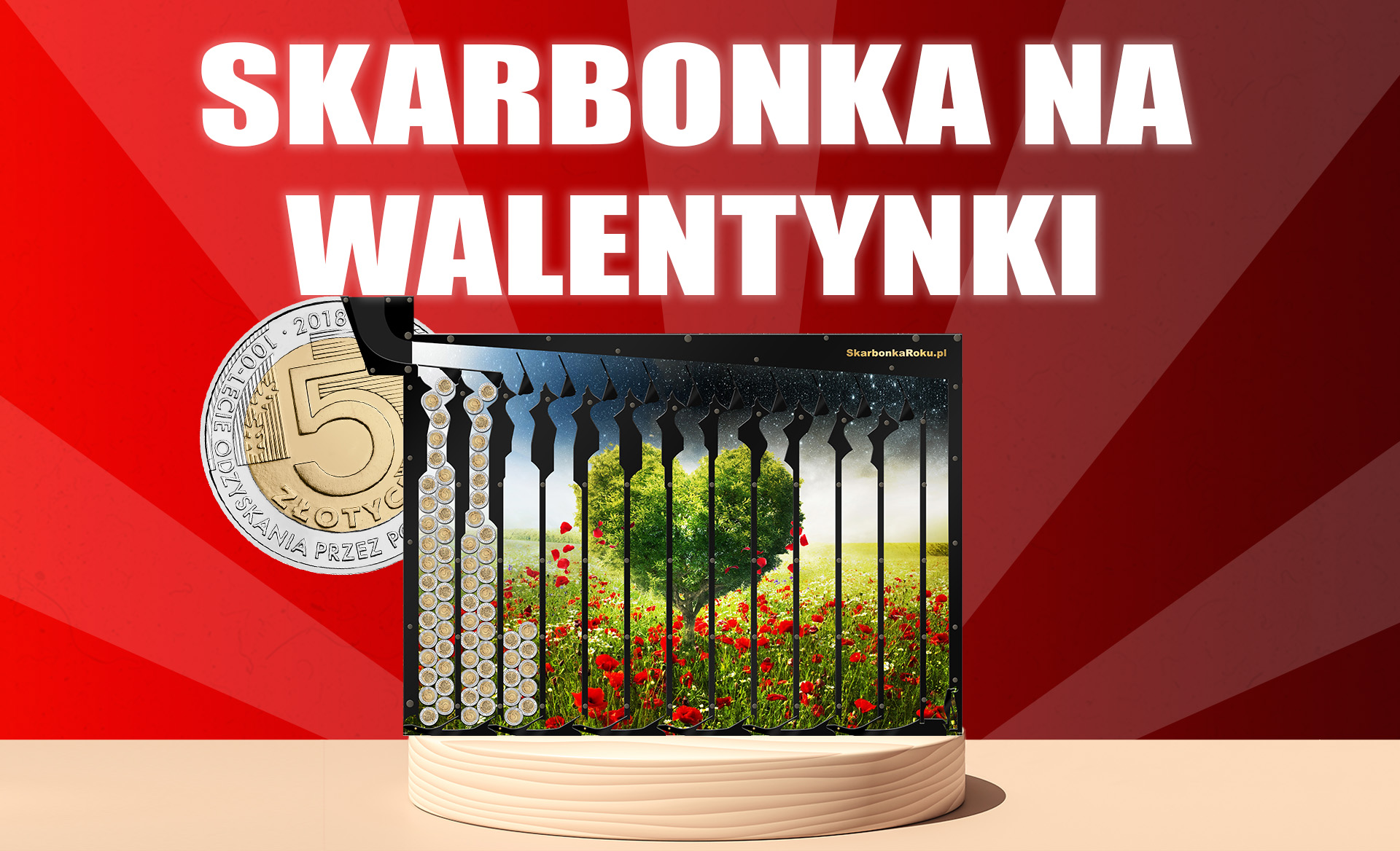 Skarbonka na Walentynki