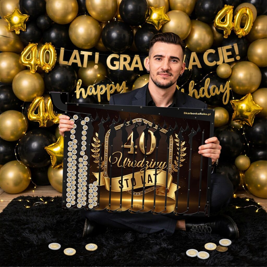 Skarbonka na 40 złota na 5 zł XXL na 1830 zł