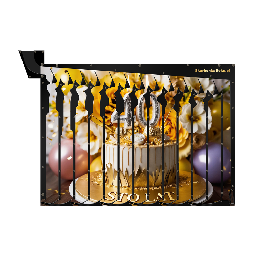 Skarbonka na 40 Złoty Tort