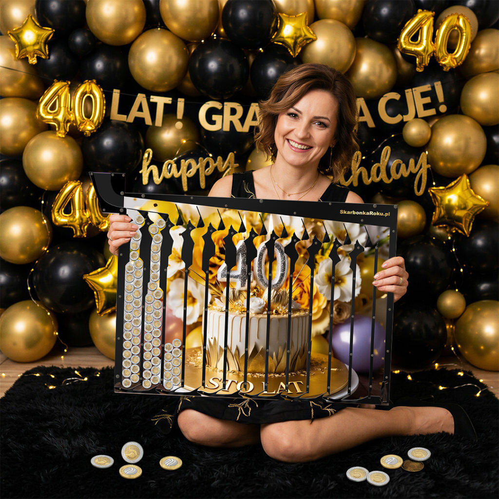 Skarbonka na 40 Złoty Tort