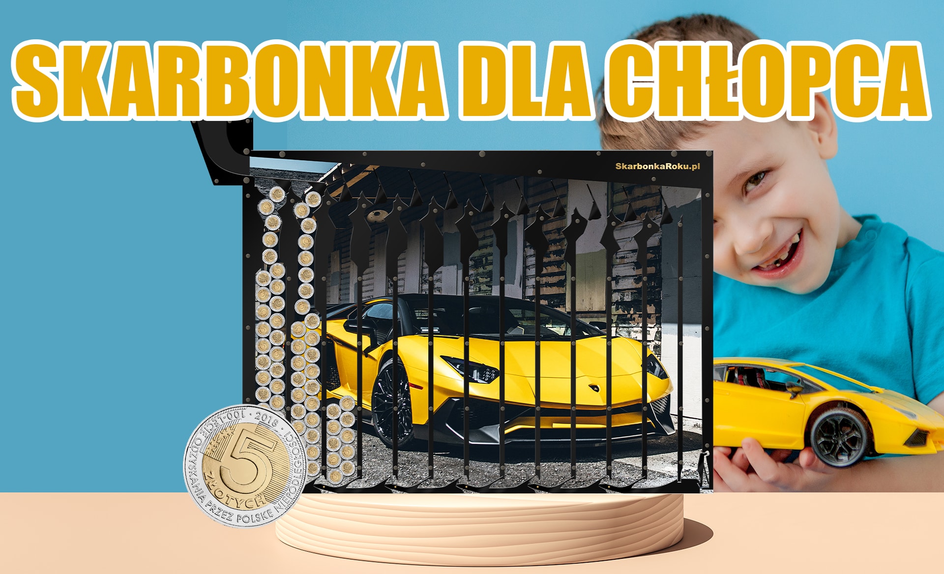 Skarbonka dla chłopca