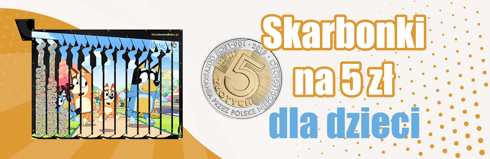 Skarbonki na 5 zł dla dzieci