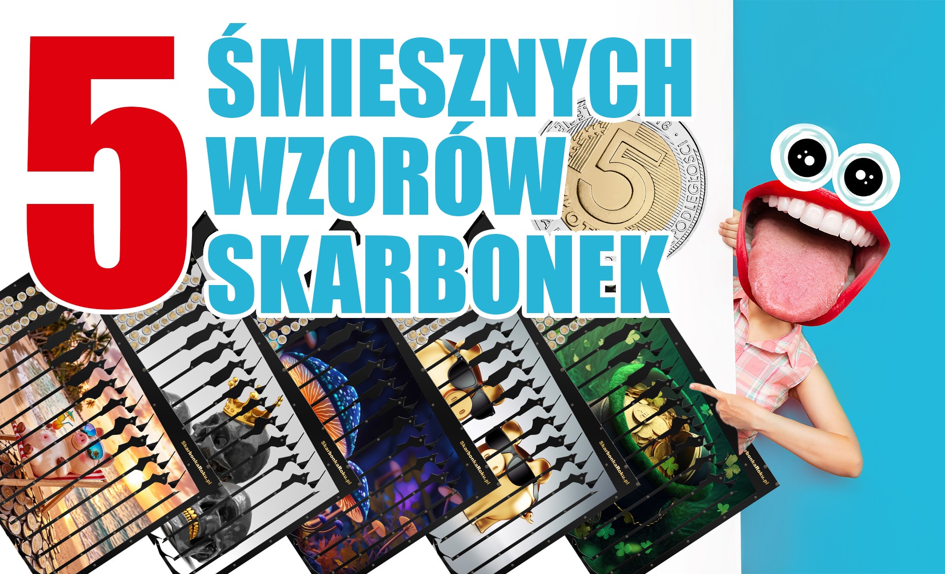 5 śmiesznych wzorów skarbonek