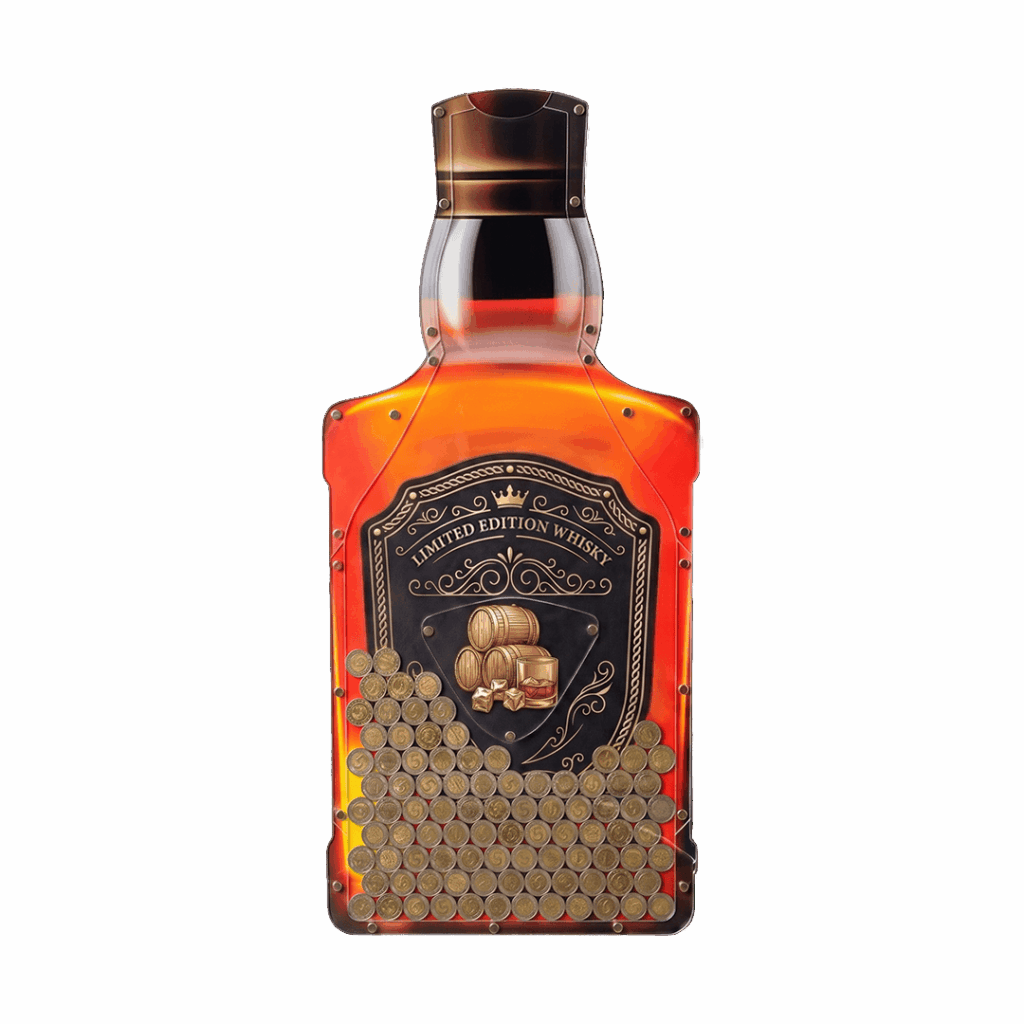 Skarbonka ścienna butelka whisky