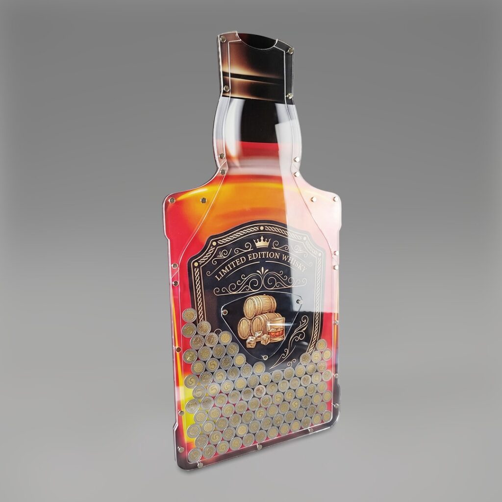 Skarbonka ścienna butelka whisky