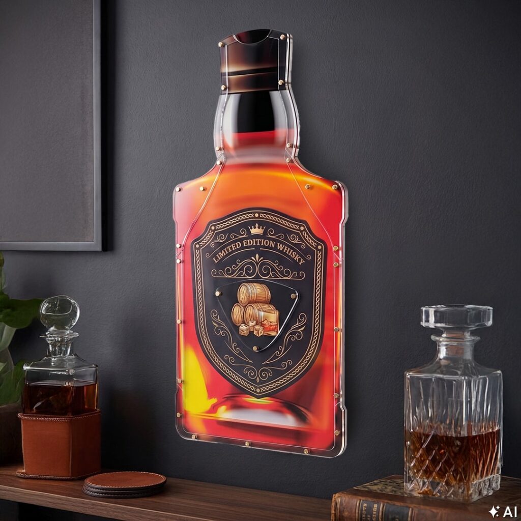 Skarbonka Ścienna Butelka Whisky