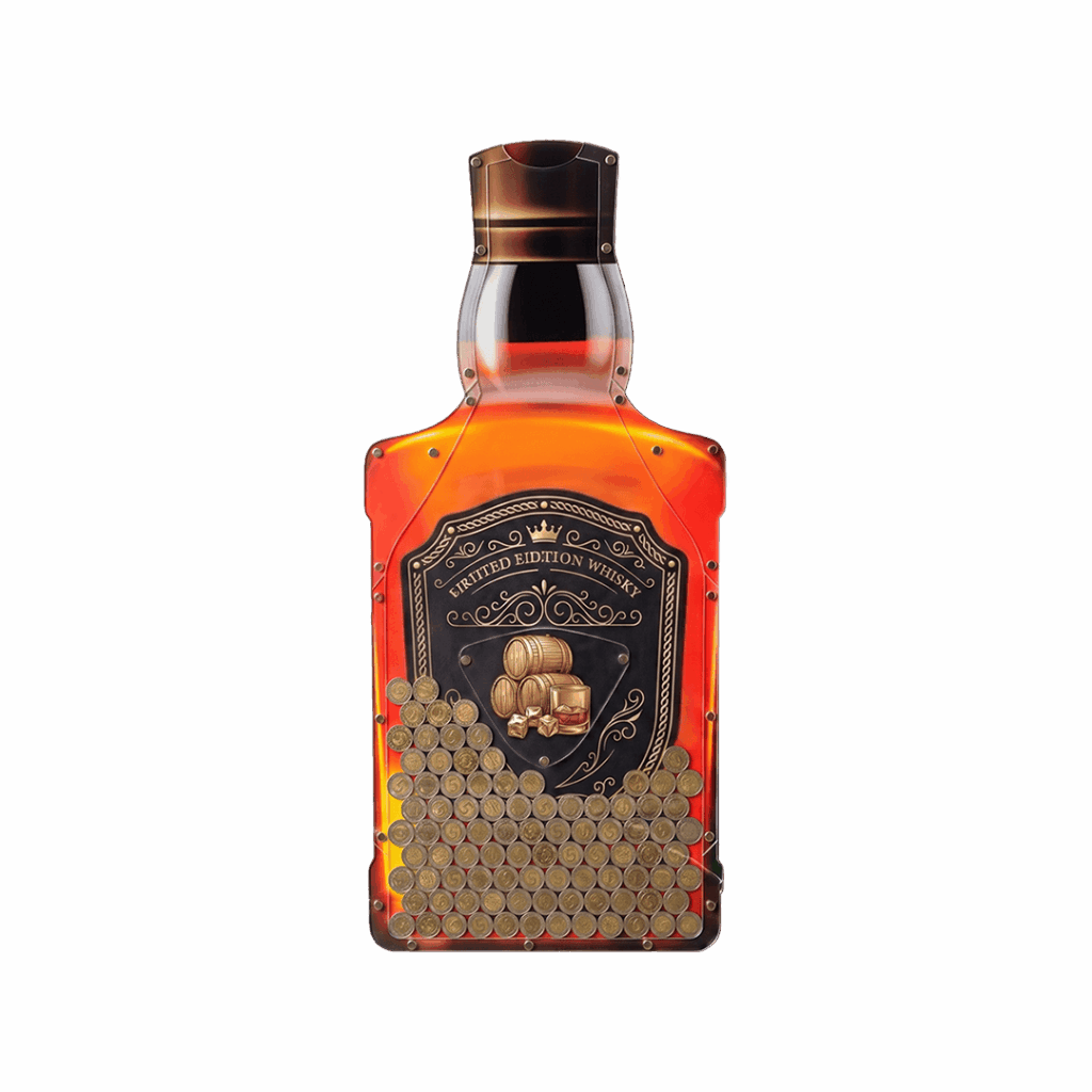 Skarbonka Ścienna Butelka Whisky