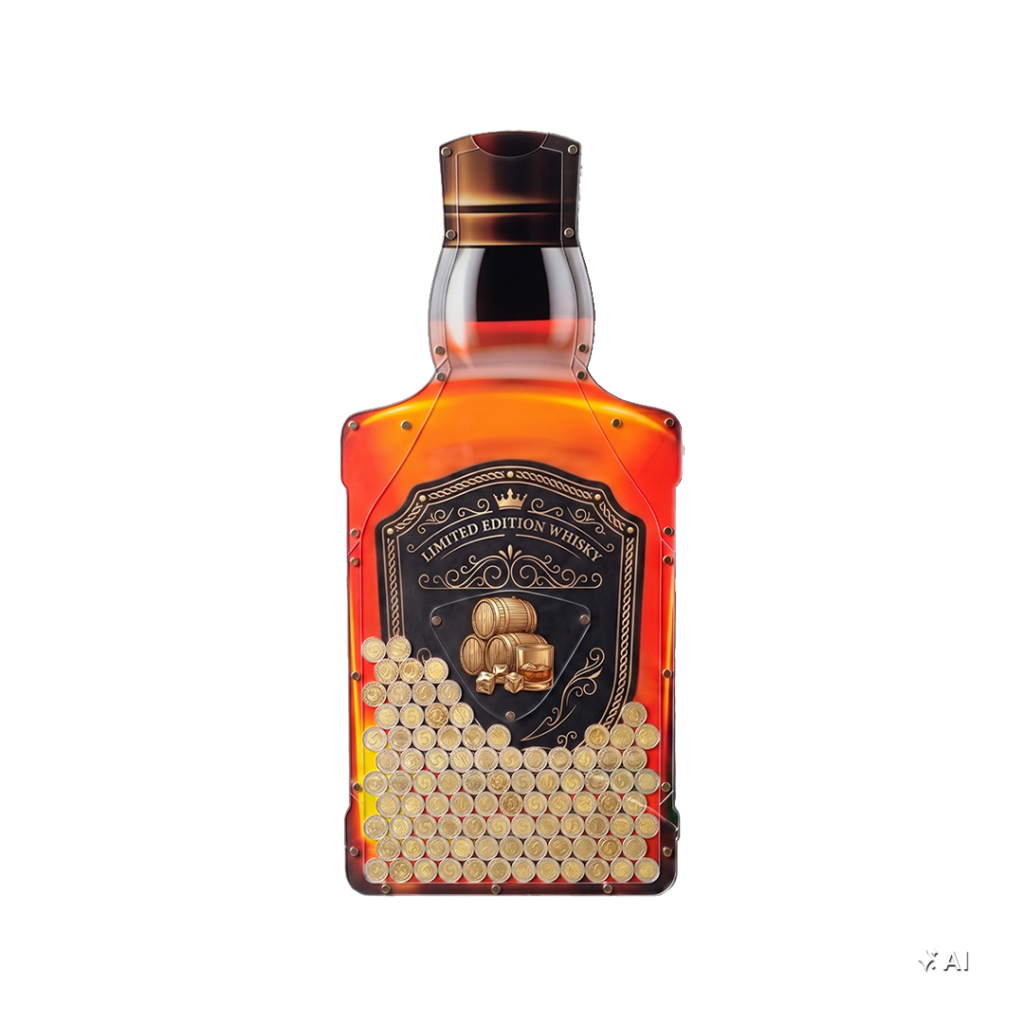 Skarbonka Ścienna Butelka Whisky
