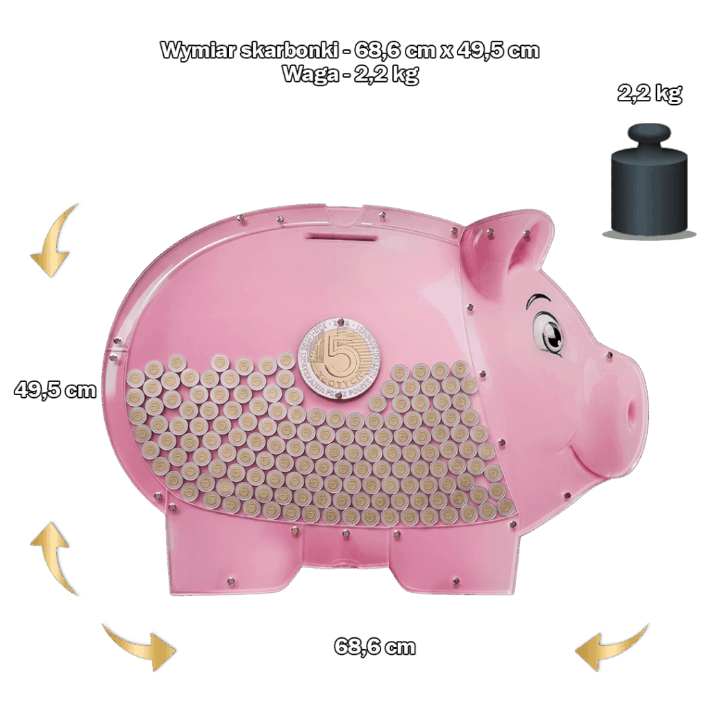 Skarbonka ścienna świnka