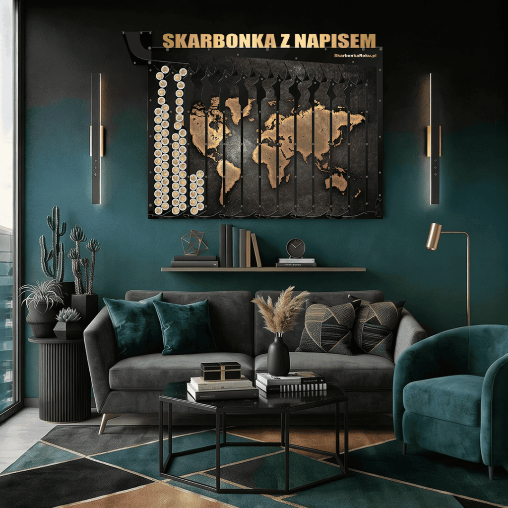 skarbonkę na 5 zł z własnym napisem