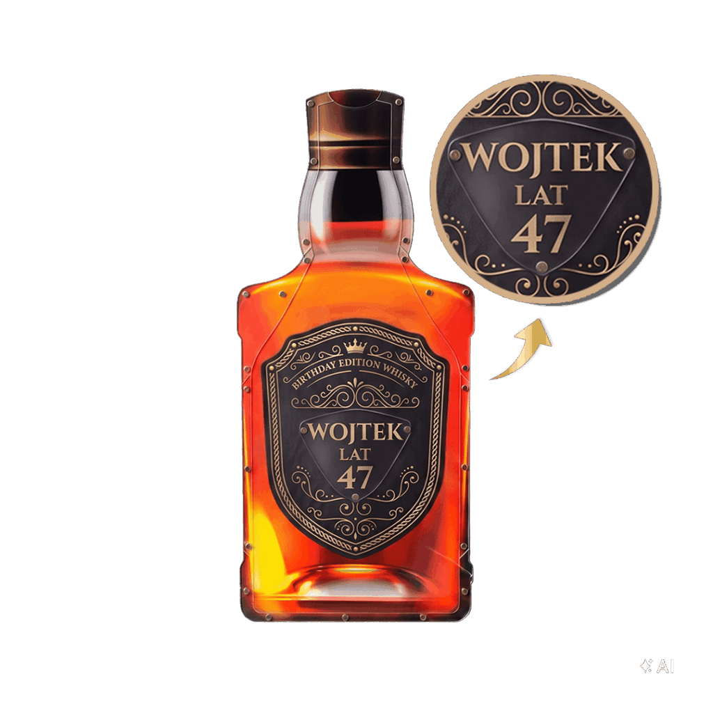 personalizowana skarbonka whisky