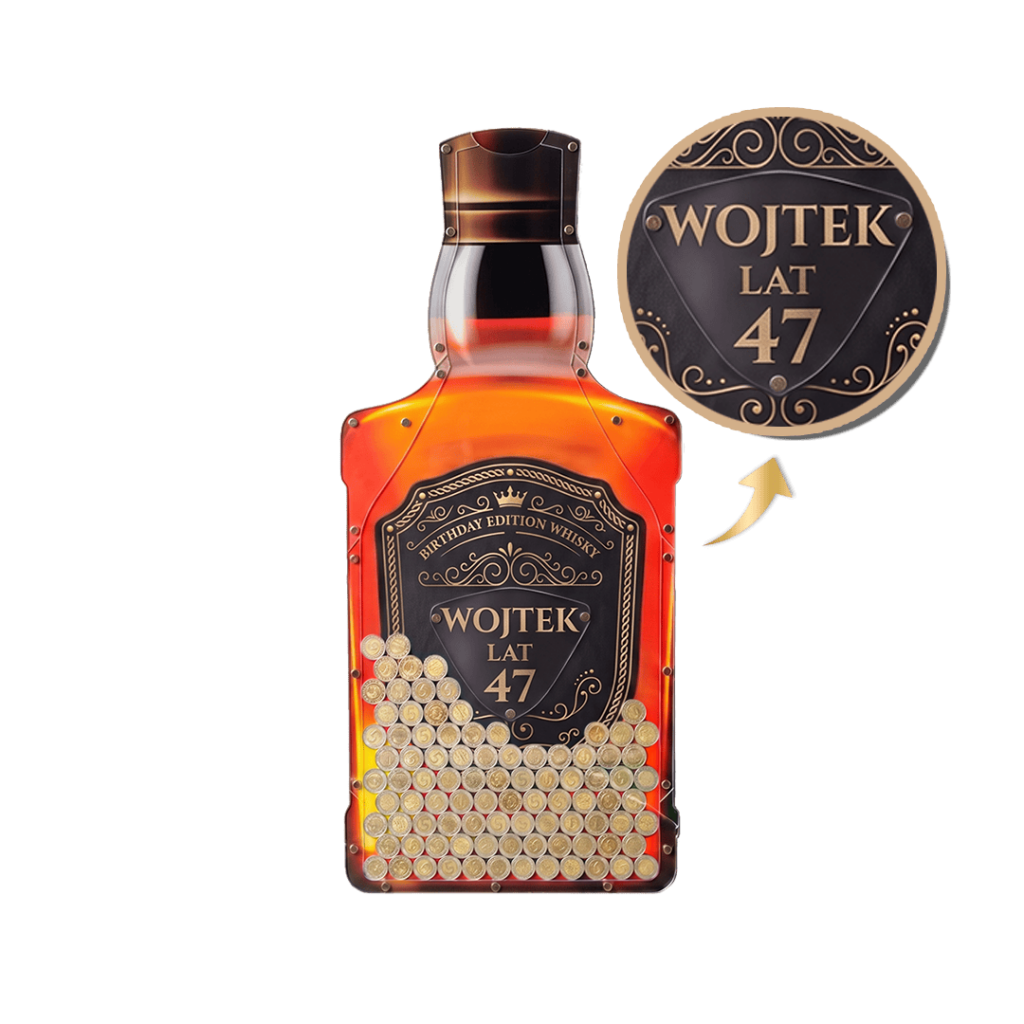personalizowana skarbonka whisky