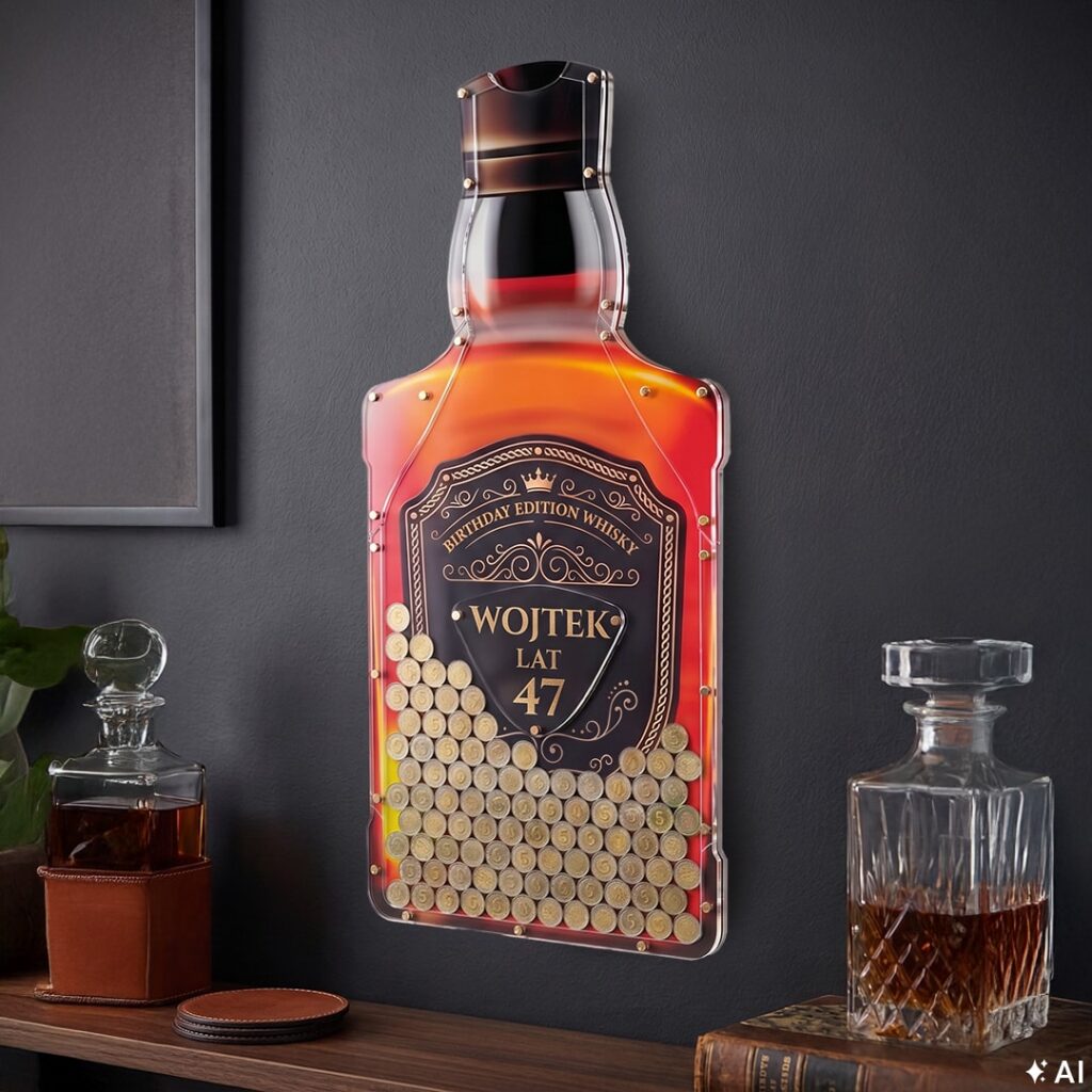 personalizowana skarbonka whisky