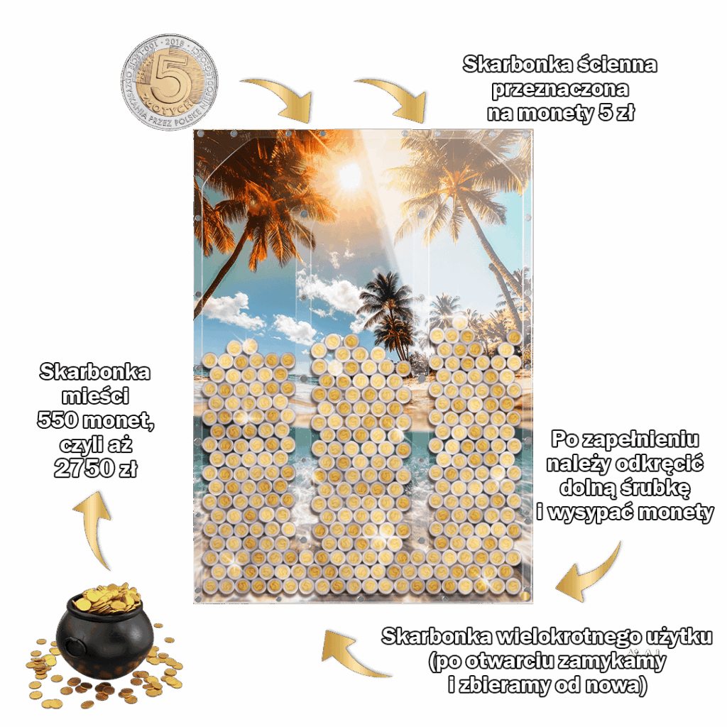 Skarbonka na 5 zł Pionowa Plaża